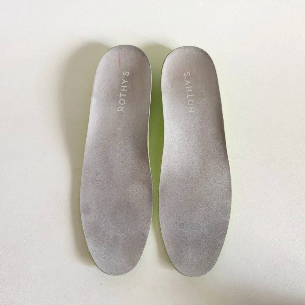 Rothys Mens RS01 Low Lace Up Sneaker US 12.5 EU 45 Off White Navy Casual Comfy - Picture 11 of 14